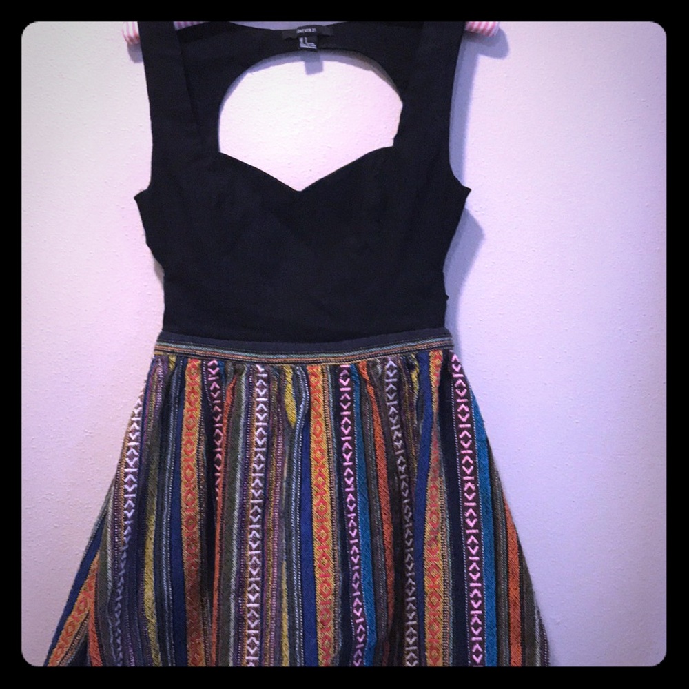 Open backed hippie dress